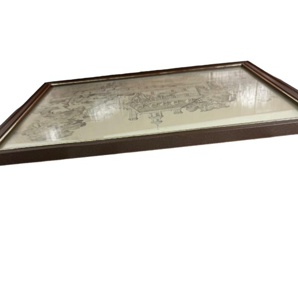 Drawing The Governor’s Palace Williamsburg Virginia Signed Charles H. Overly - Picture 10 of 15